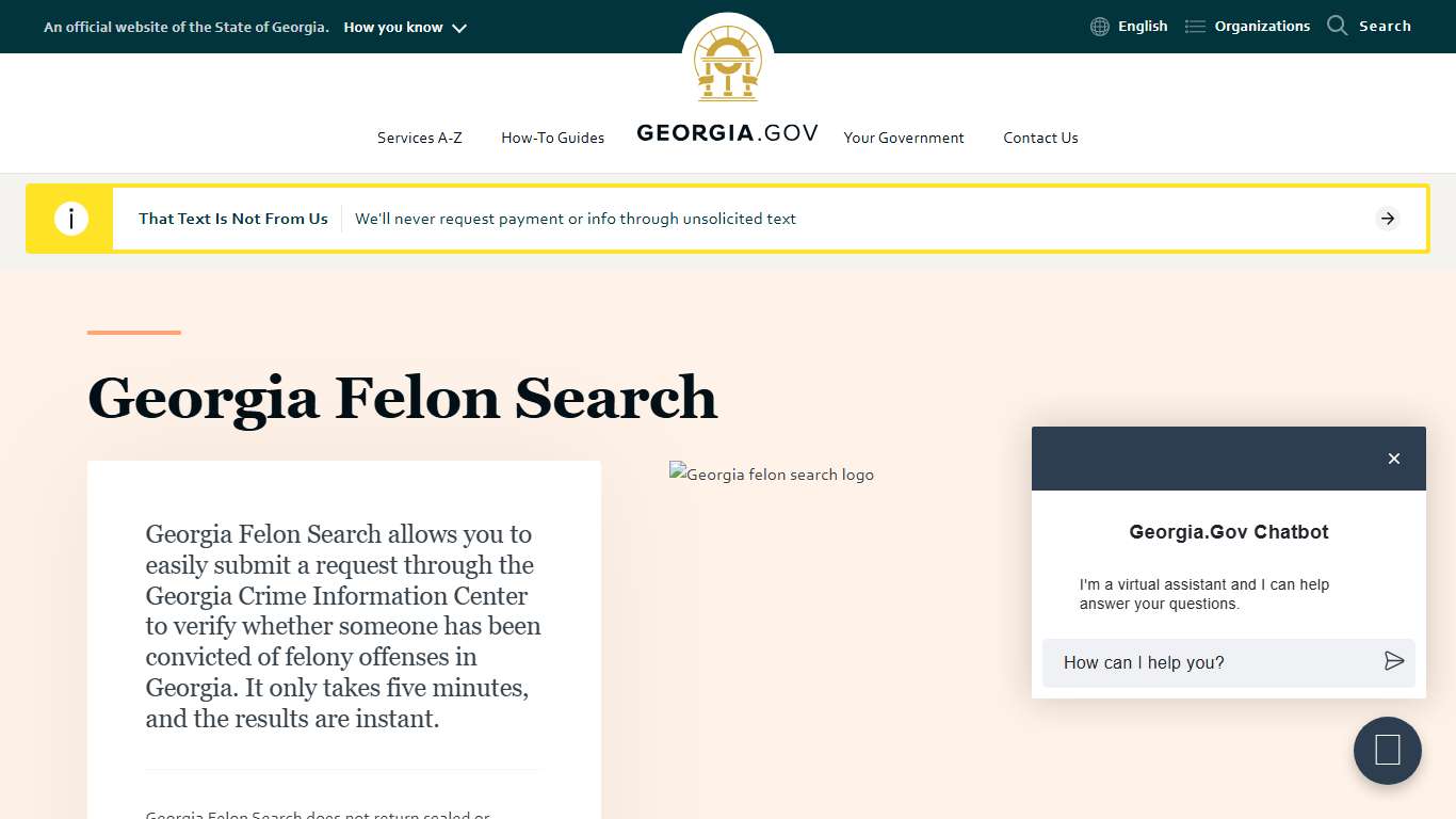 Georgia Felon Search | Georgia.gov